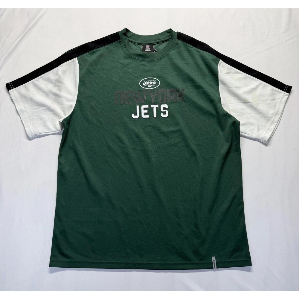 New York Jets Jersey Mens XL Green Reebok Team Apparel Football NFL Graphic